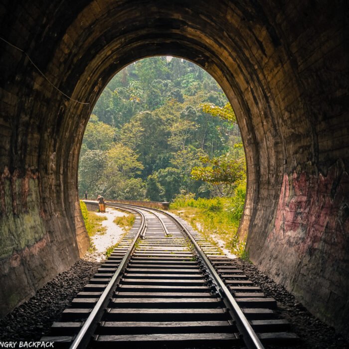 Ella-hikes-nine-arch-bridge_tunnel-inside-view-of-bridge